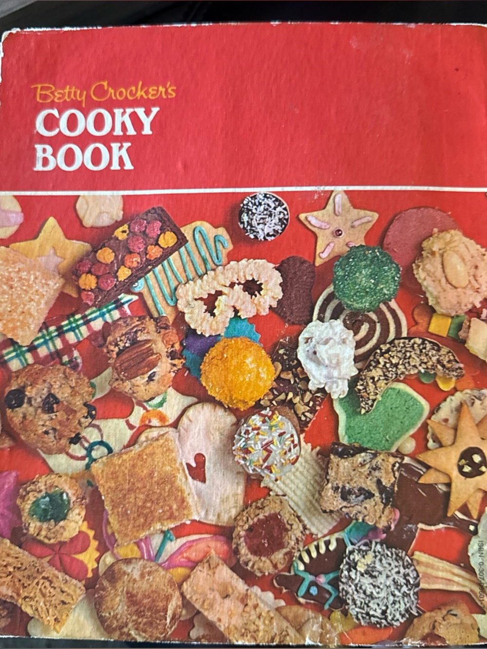 Betty Crocker Cooky Book - Red Cover with Colorful Decorated Cookies